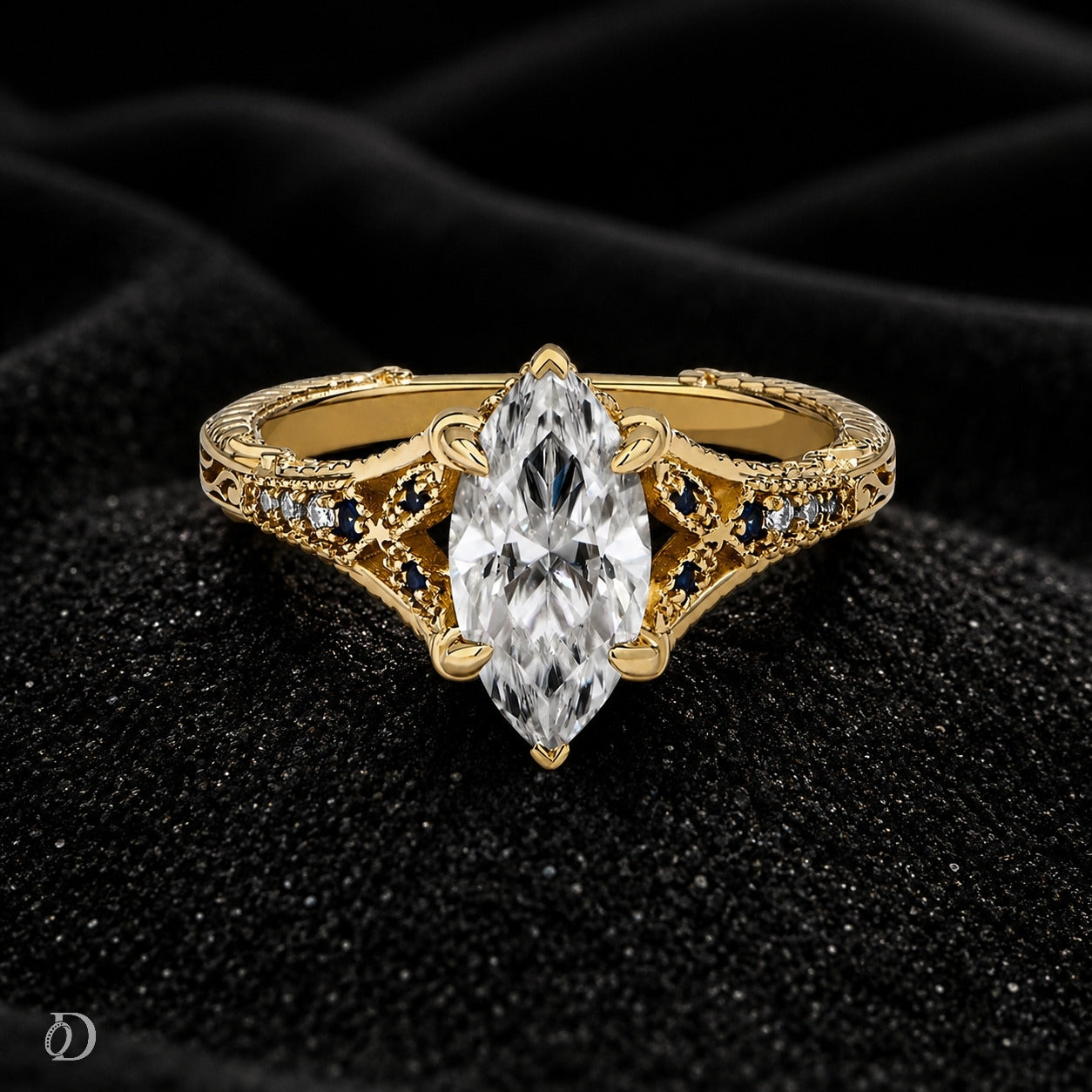 Valerisse Marquise Moissanite Ring