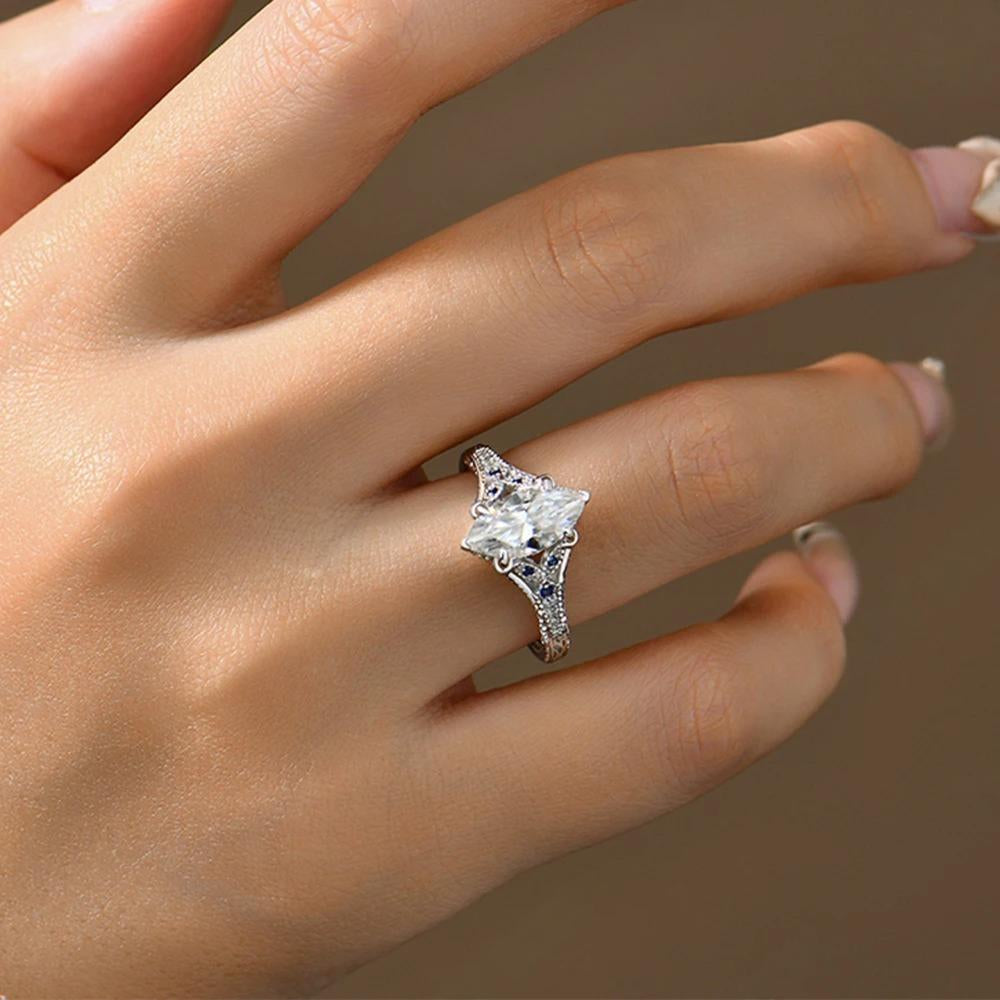 Valerisse Marquise Moissanite Ring