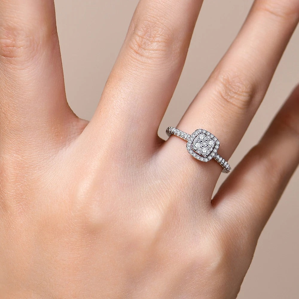 Coronet Halo Ring