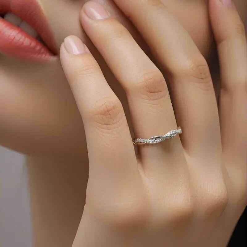Ethereal Twist Eternity Ring