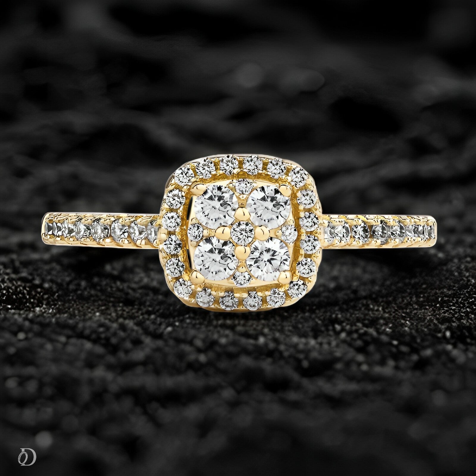 Coronet Halo Ring