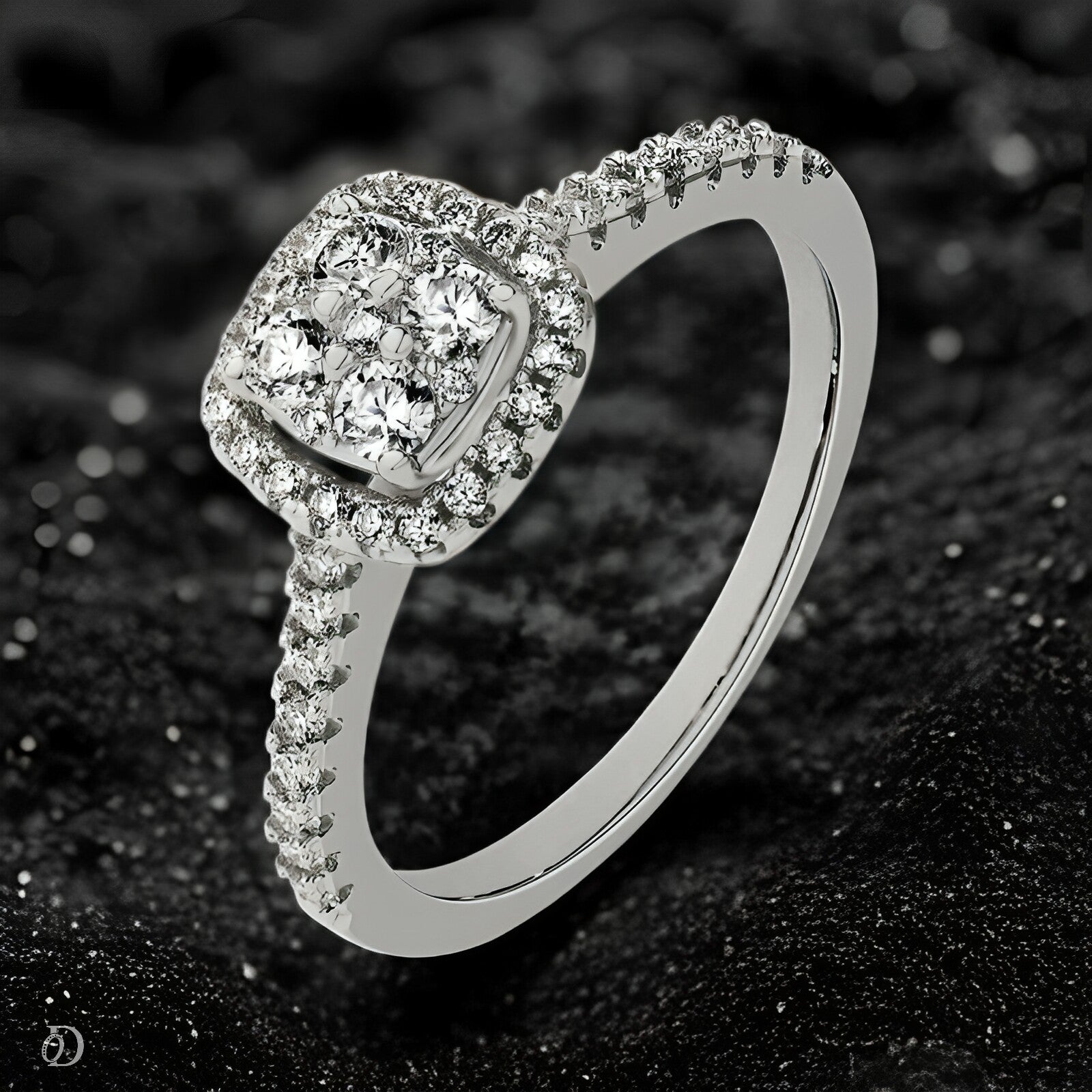 Coronet Halo Ring