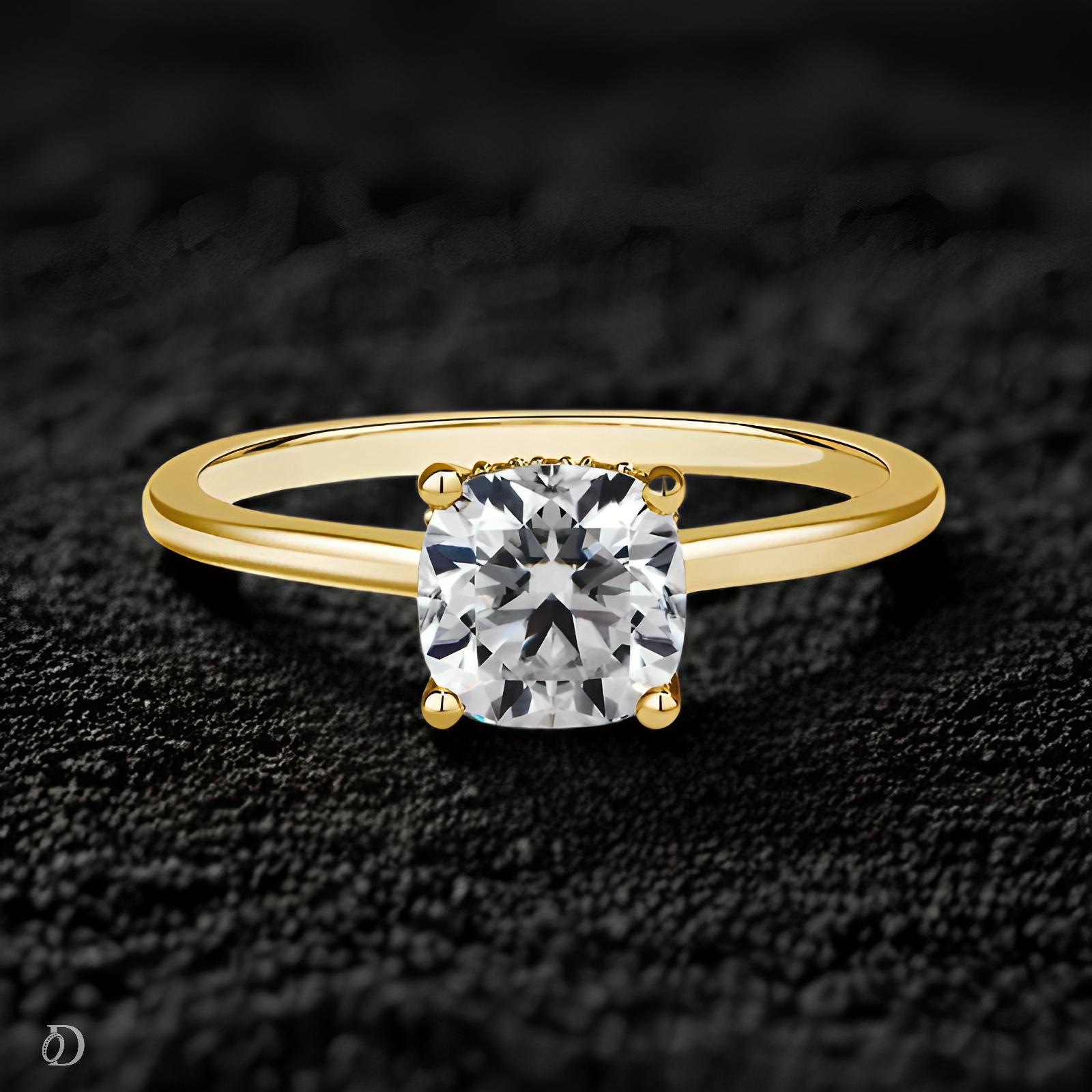 Solara Veil Moissanite Ring