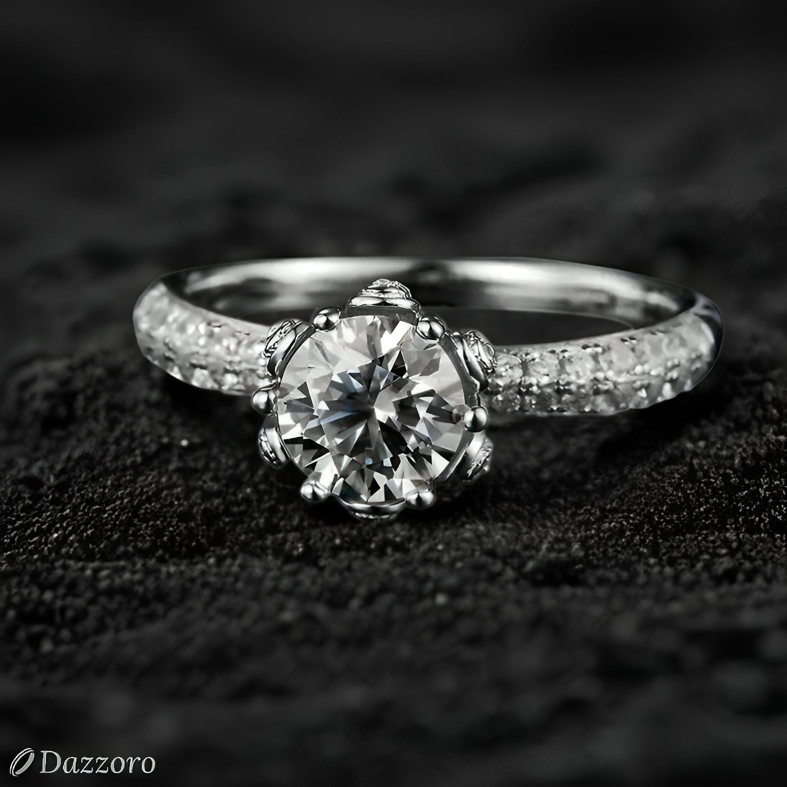 The Royal Blossom Moissanite Ring