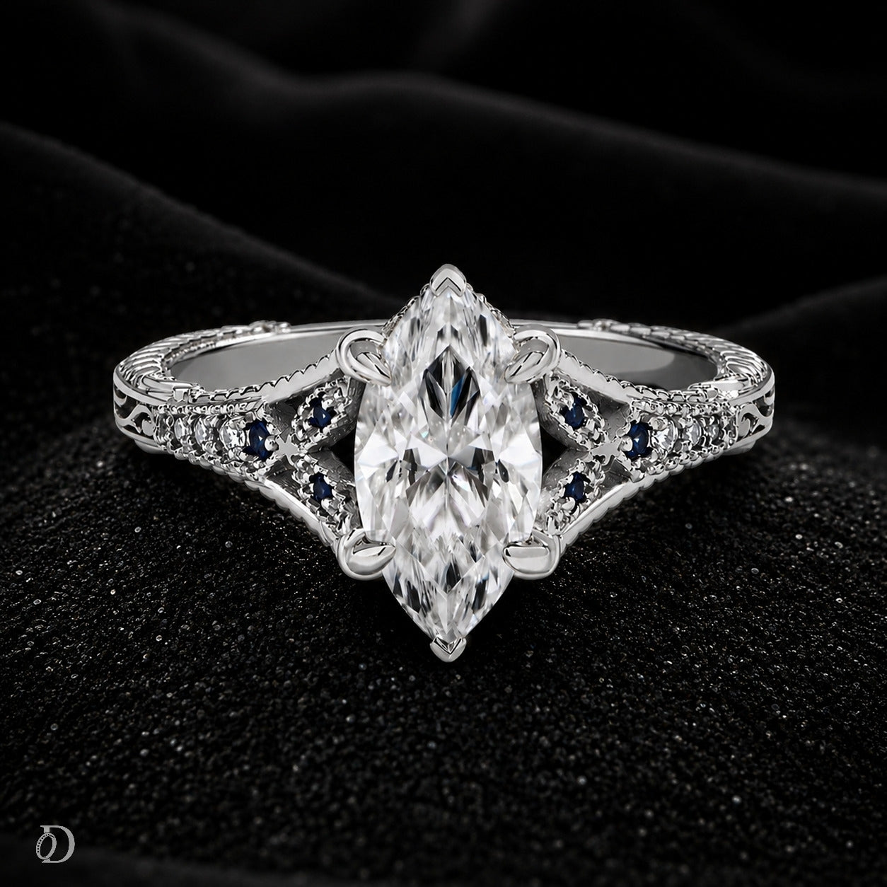 Valerisse Marquise Moissanite Ring
