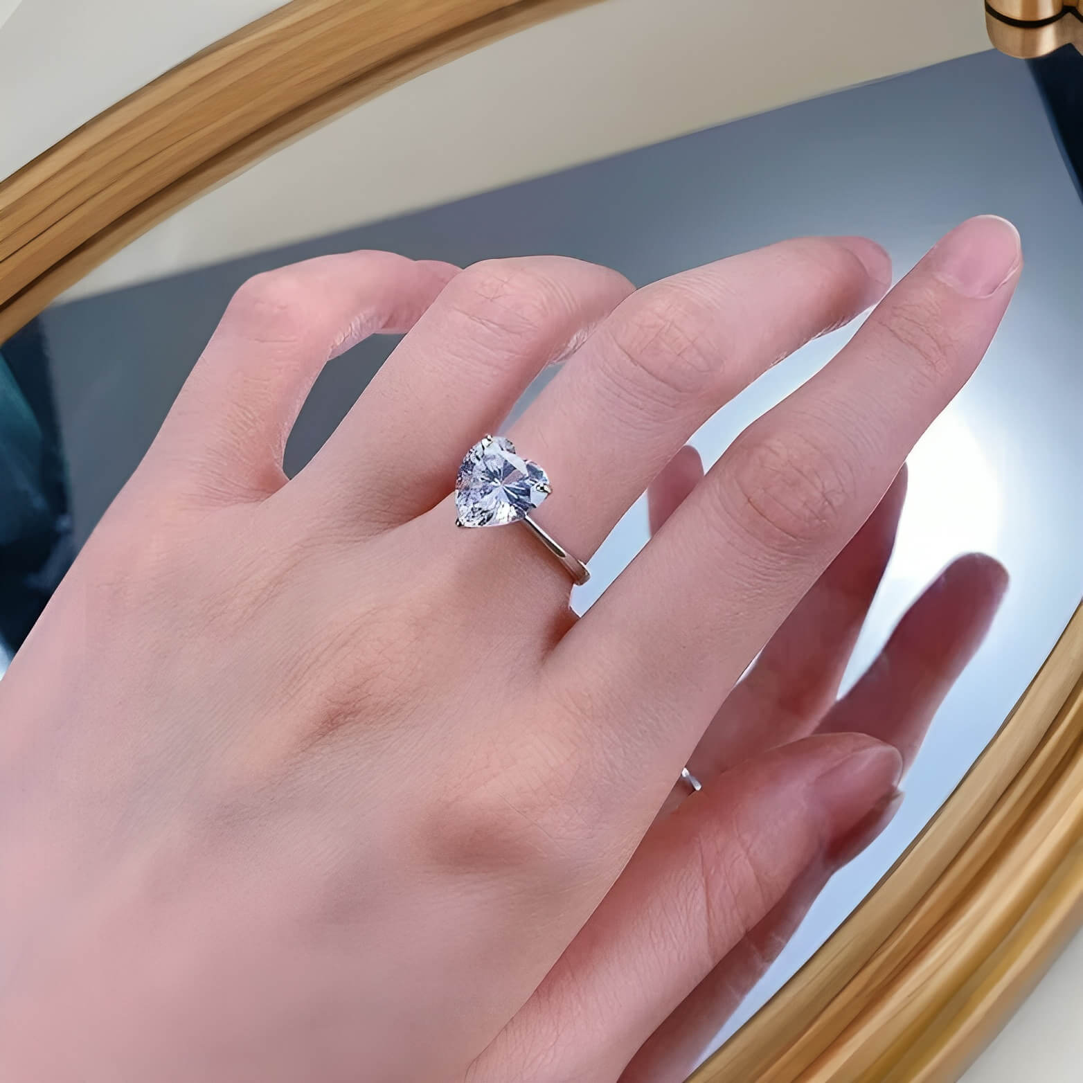 Eternal Heart Moissanite Ring